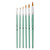  Pebeo Golden Taklon Short Handle Round Brushes Set of 6 