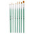  Pebeo Golden Taklon Short Handle Brushes Precision Assortment Set of 8 