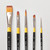  Daler Rowney System 3 Acrylic Brush Wallet 500 Set of 5 