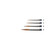  Winsor & Newton Professional Watercolour Synthetic Sable Pointed Round Brushes 