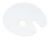 Global Oval Clear Plexiglas Palette 22 x 28cm 3mm 