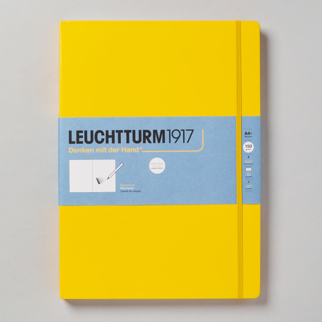 Leuchtturm1917 : Hardcover Sketchbook : 22.5 x 22.5cm : 150gsm : 112 Pages  : Lemon - LEUCHTTURM1917 - Brands