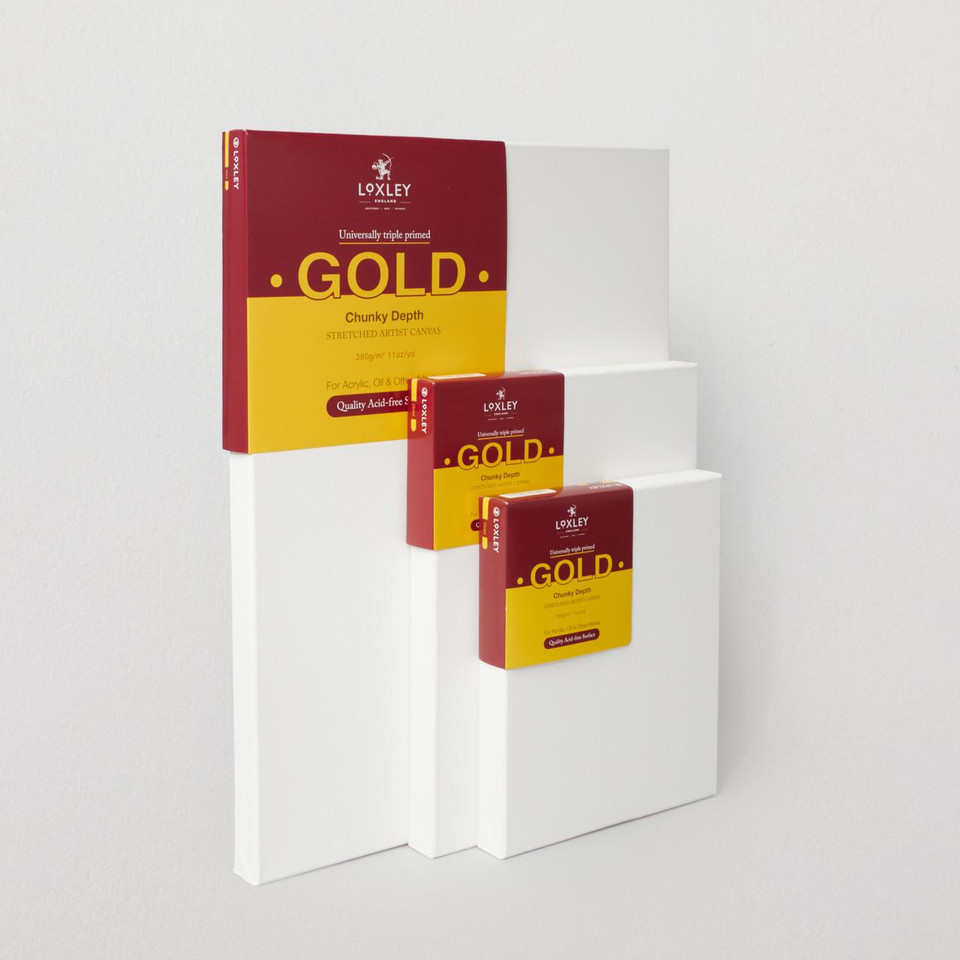 Loxley Gold Deep Edge Artists Canvas