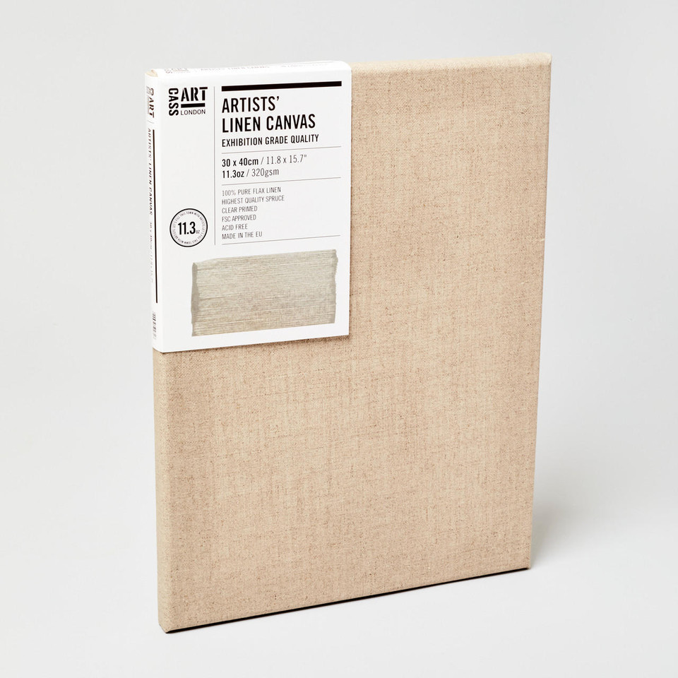 Cass Art Artists Natural Linen 11.3oz Canvas Exhibition Grade Quality