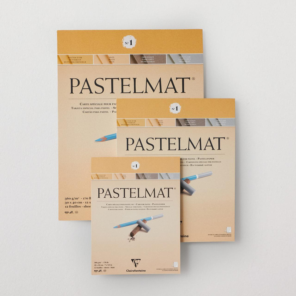 Clairefontaine Pastelmat Pastel Paper 12 Sheets 360gsm Assorted Shades