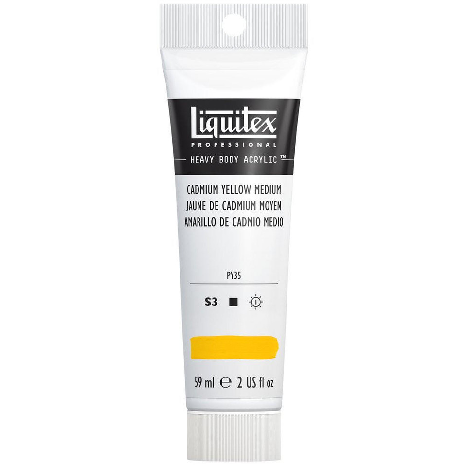 Liquitex Heavy Body Acrylic 59ml 161 Cadmium Yellow Medium