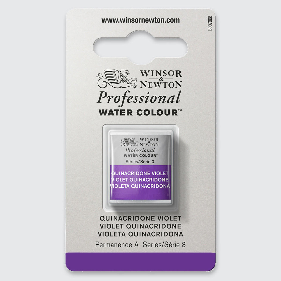 Winsor & Newton Professional Water Colour Half Pan Quinacridone Violet