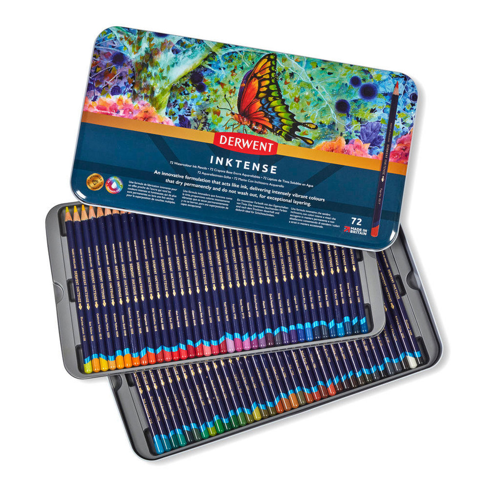 Derwent Inktense Pencil Tin Set of 72