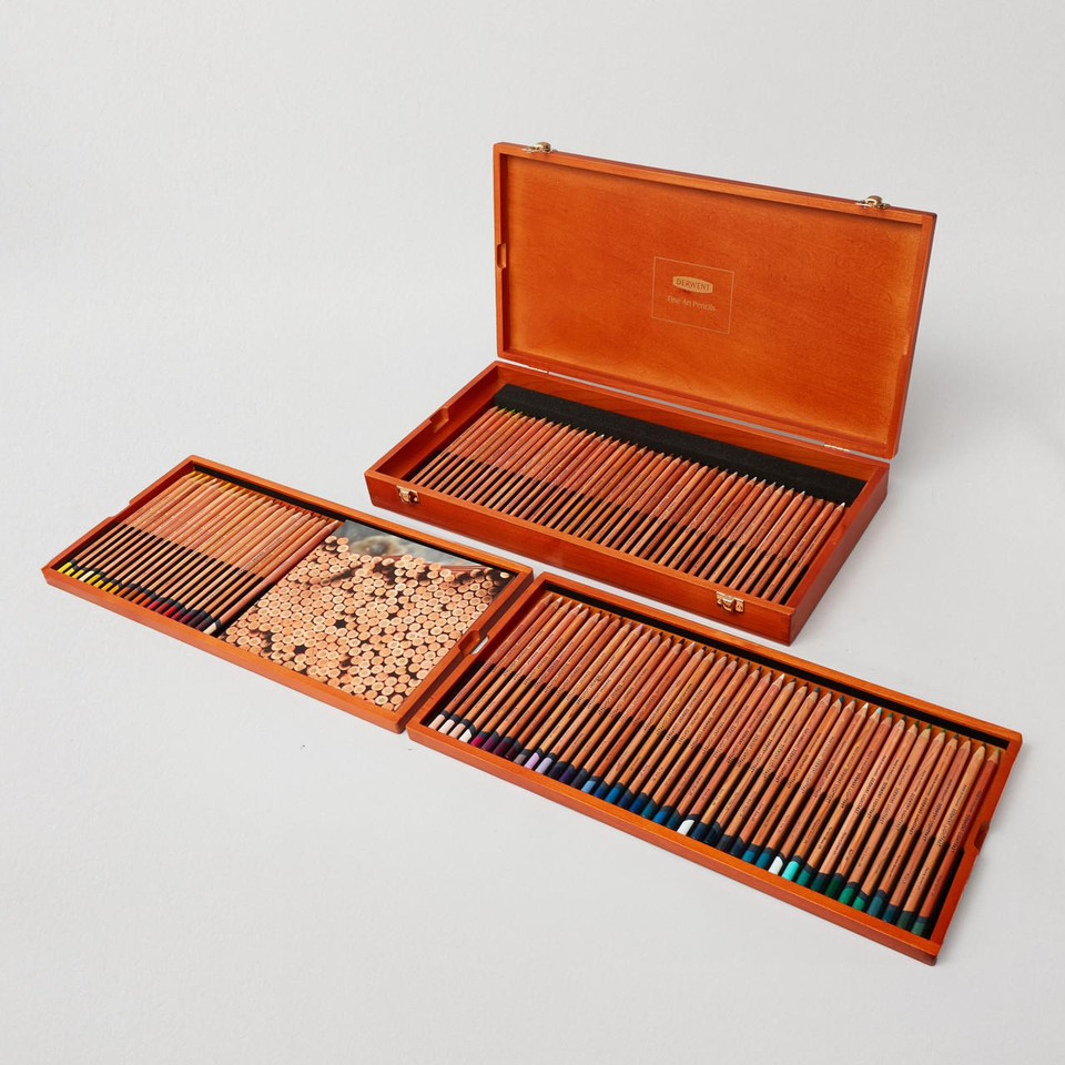 Derwent Lightfast Pencil Wooden Box Assorted Colours Pack of 100