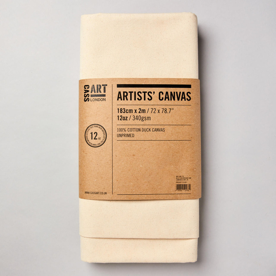 Cass Art Folded Canvas 12oz 183cm x 2m