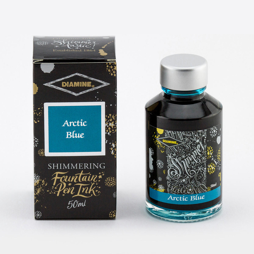 Diamine Shimmer Ink 50ml Arctic Blue