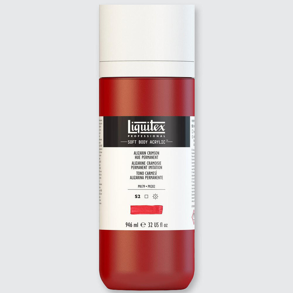 Liquitex Soft Body Acrylic 946ml Alizarin Crimson Hue Permanent