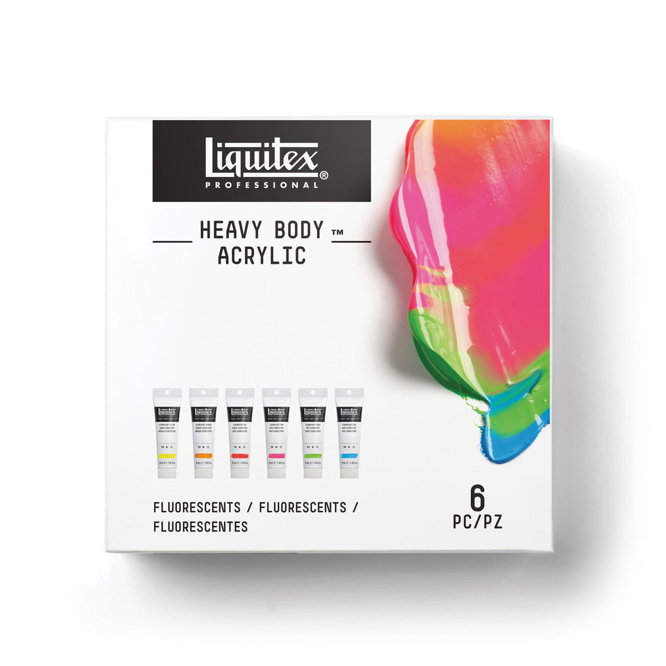 Liquitex Professional Heavy Body Acrylic 59ml Fluorescent Set of 6