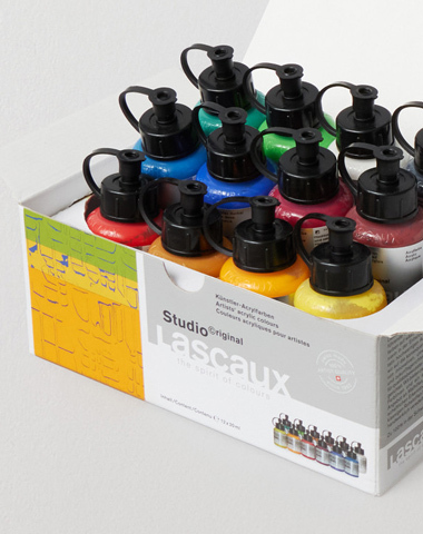 Lascaux Studio Acrylic 30ml Assorted Colours Set of 12