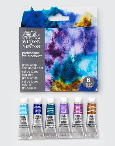 Winsor & Newton Professional Watercolour Granulating 5ml Assorted Colours Set of 6