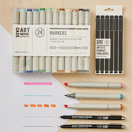25% OFF CASS ART MARKERS AND FINELINERS