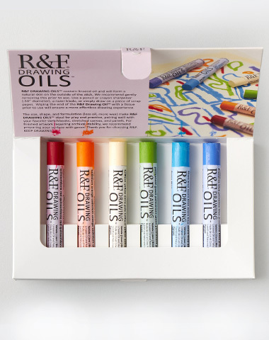 R&F Drawing Oil 12ml Set of 6 Modern