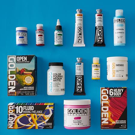 30% OFF RRP OFF GOLDEN ACRYLIC & MEDIUMS