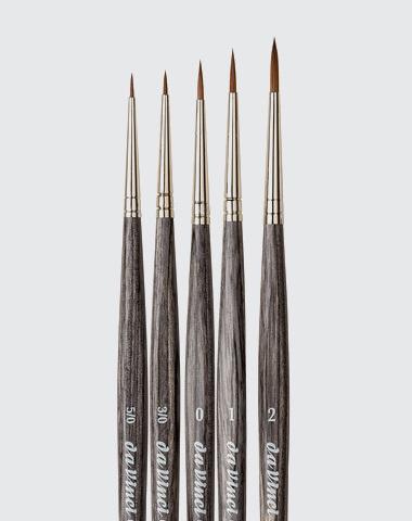 Da Vinci Colineo Synthetic Kolinsky Miniatures Detail Brush 4054 Set of 5