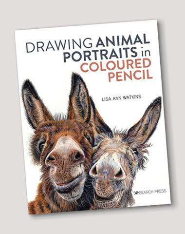 Drawing Animal Portraits in Coloured Pencil by Lisa Ann Watkins