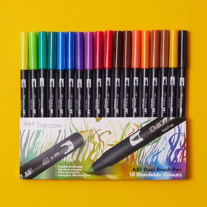 Free Tombow Pen Set When You Buy Tombow Dual Brush Pen Set of 18
