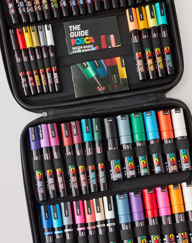 Posca Marker Case Assorted Colours Set of 54 Cass Art Exclusive