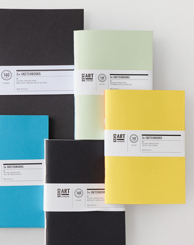 Cass Art Sketchbooks 140gsm Set of 3