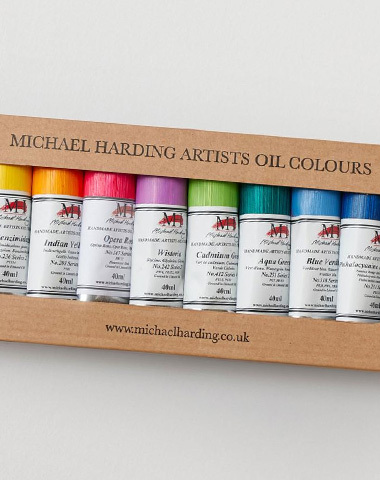 Michael Harding Oil Paint Cass Art 40th Anniversary Assorted Colours 40ml Set of 10
