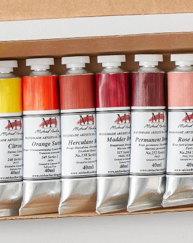 MICHAEL HARDING OIL PAINT WHITECHAPEL COLLECTION 40ML SET OF 10
