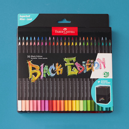 50% OFF RRP FABER-CASTELL RED AND BLACK