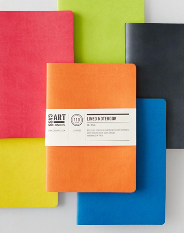 Cass Art Softbound Notebook 110gsm 128 Pages Lined A5