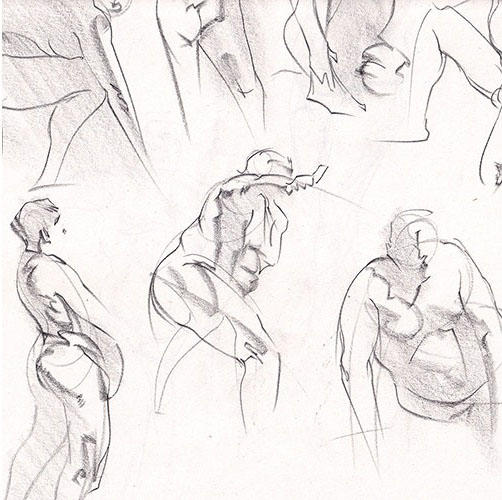 Recent Class session Figure Drawing - Female Figure (Would like your  suggestions!) - Line of Action