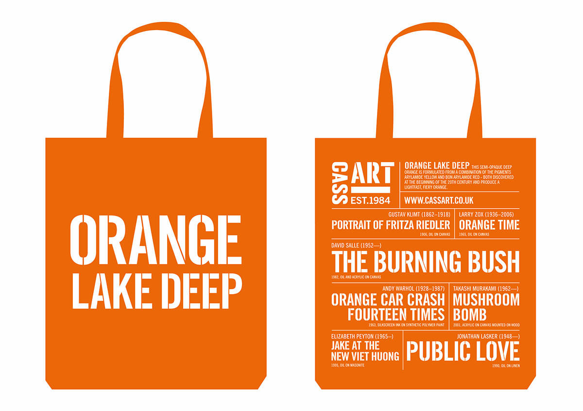 Orange Lake Deep Tote Bag