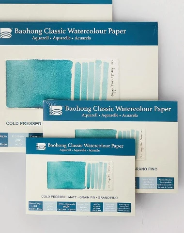 Baohong Classic Watercolour Block Cold Pressed (NOT) Medium 300gsm Range