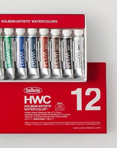 Holbein Watercolour Assorted Colours 5ml Set of 12 