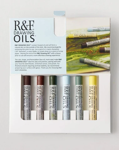 R&F Drawing Oils 12ml Set of 6 Landscape 