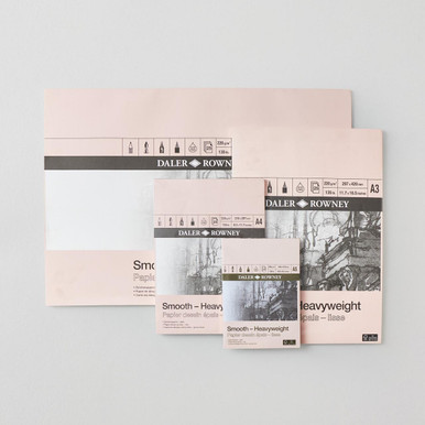 Bloc De Dibujo Daler Rowney A2 - 30 Hojas De Papel Cartucho 160g/m², Grano Fino - Ideal Para Lápiz, Tinta Y Acuarela Ligera