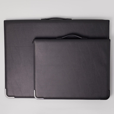 Cartella A3 4-D Raccoglitore Ad Anelli Deluxe Verticale File Nero Presentazione Portfolio, Portadocumenti 10 Buste - Foto 3