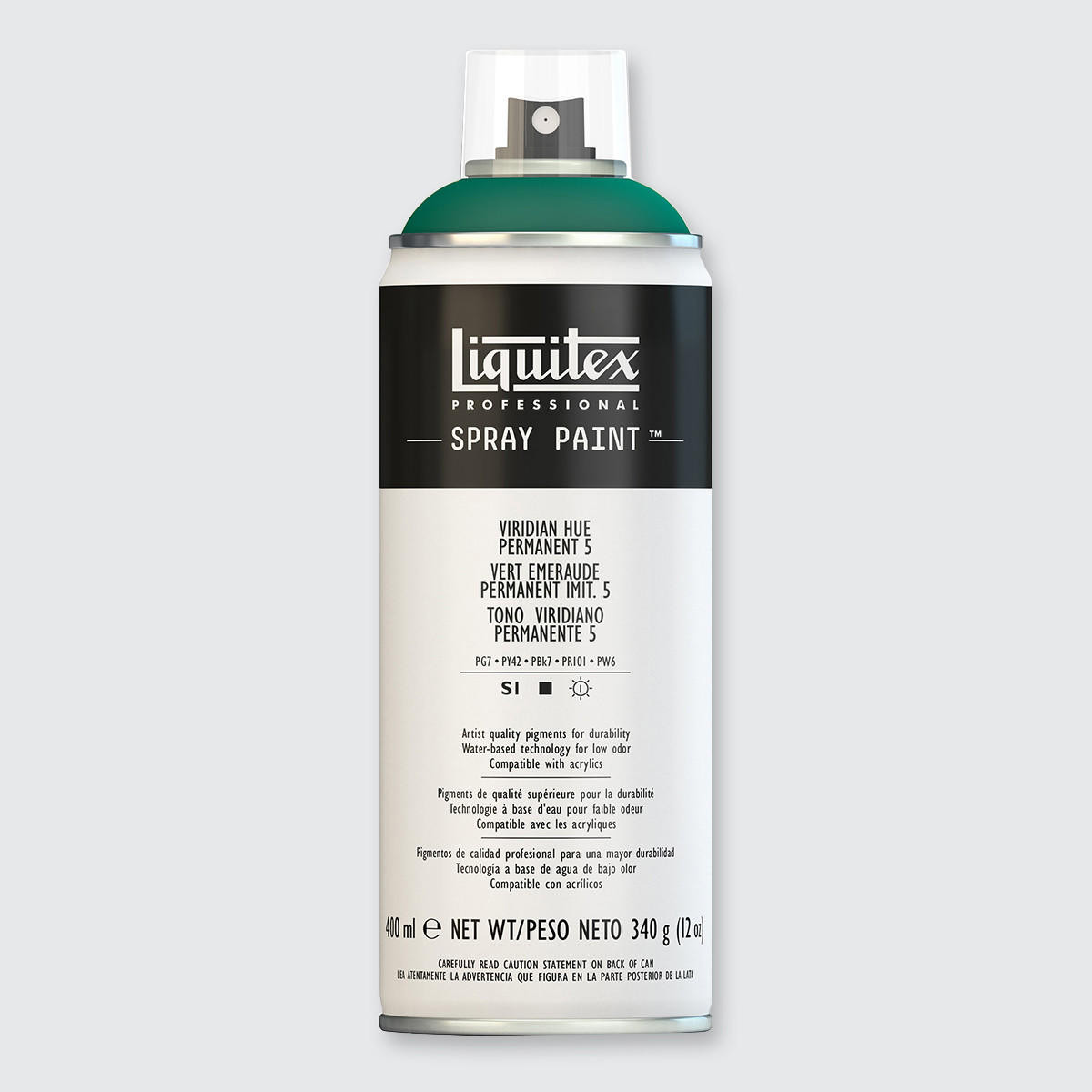 Liquitex Spray Paint 400ml Viridian Hue Permanent 5