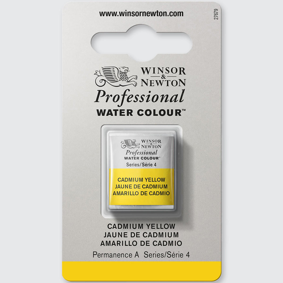 Winsor & Newton Professional Water Colour Half Pan Cadmium Yellow