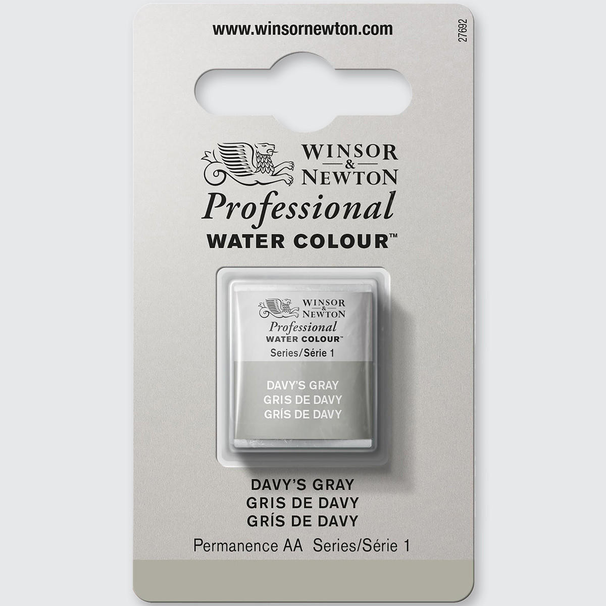 Winsor & Newton Professional Water Colour Half Pan Davy’s Grey