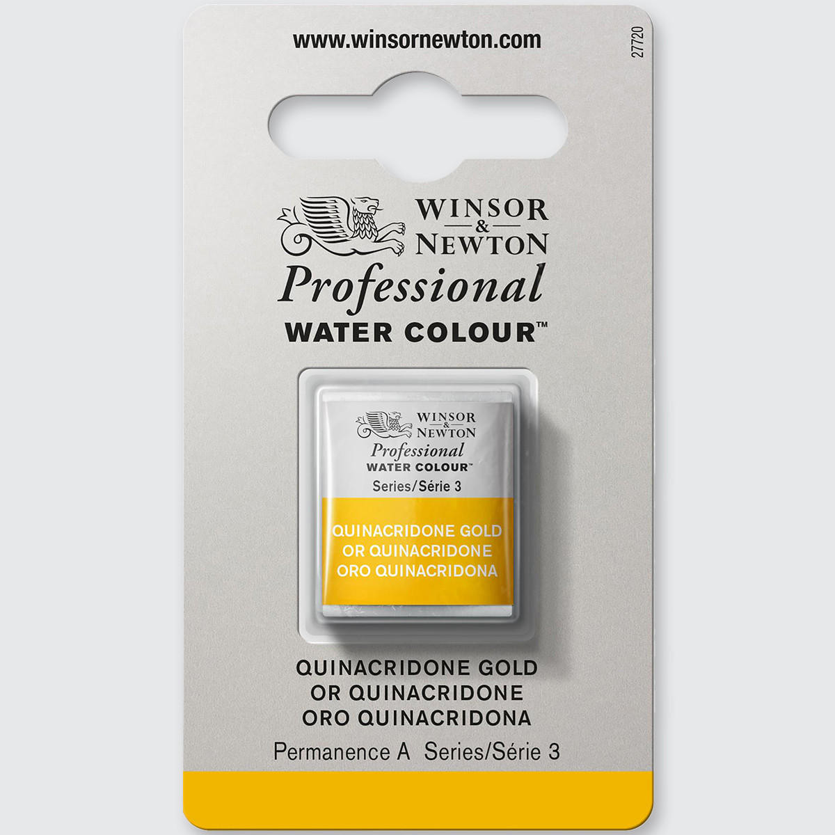 Winsor & Newton Professional Water Colour Half Pan Quinacridone Gold