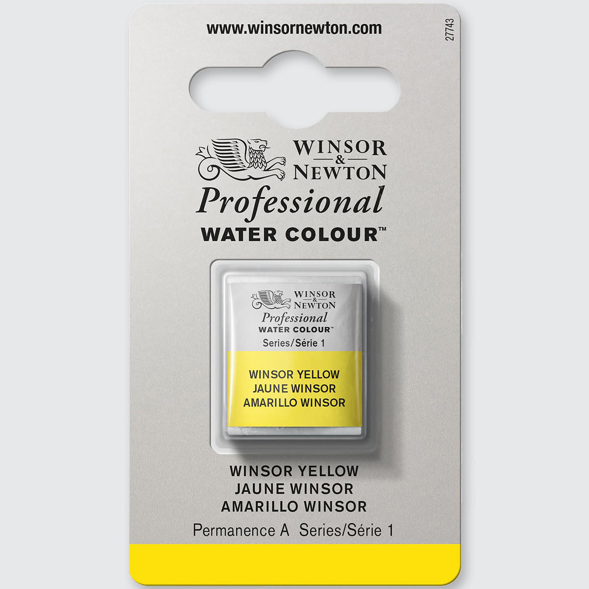 Winsor & Newton Professional Water Colour Half Pan Winsor Yellow