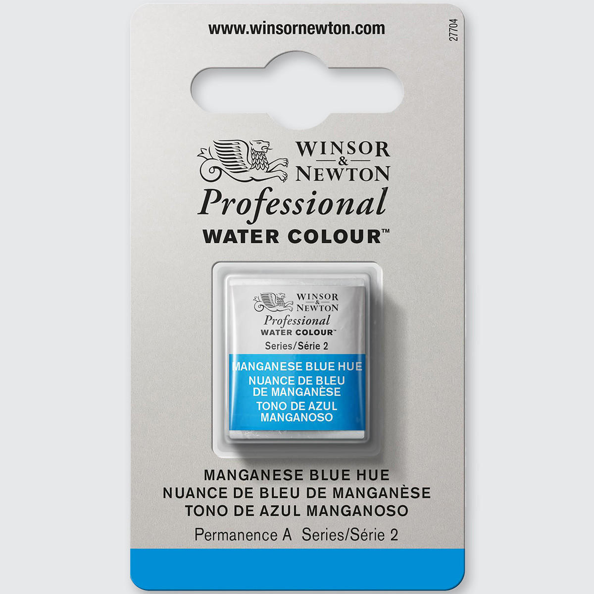 Winsor & Newton Professional Water Colour Half Pan Manganese Blue Hue