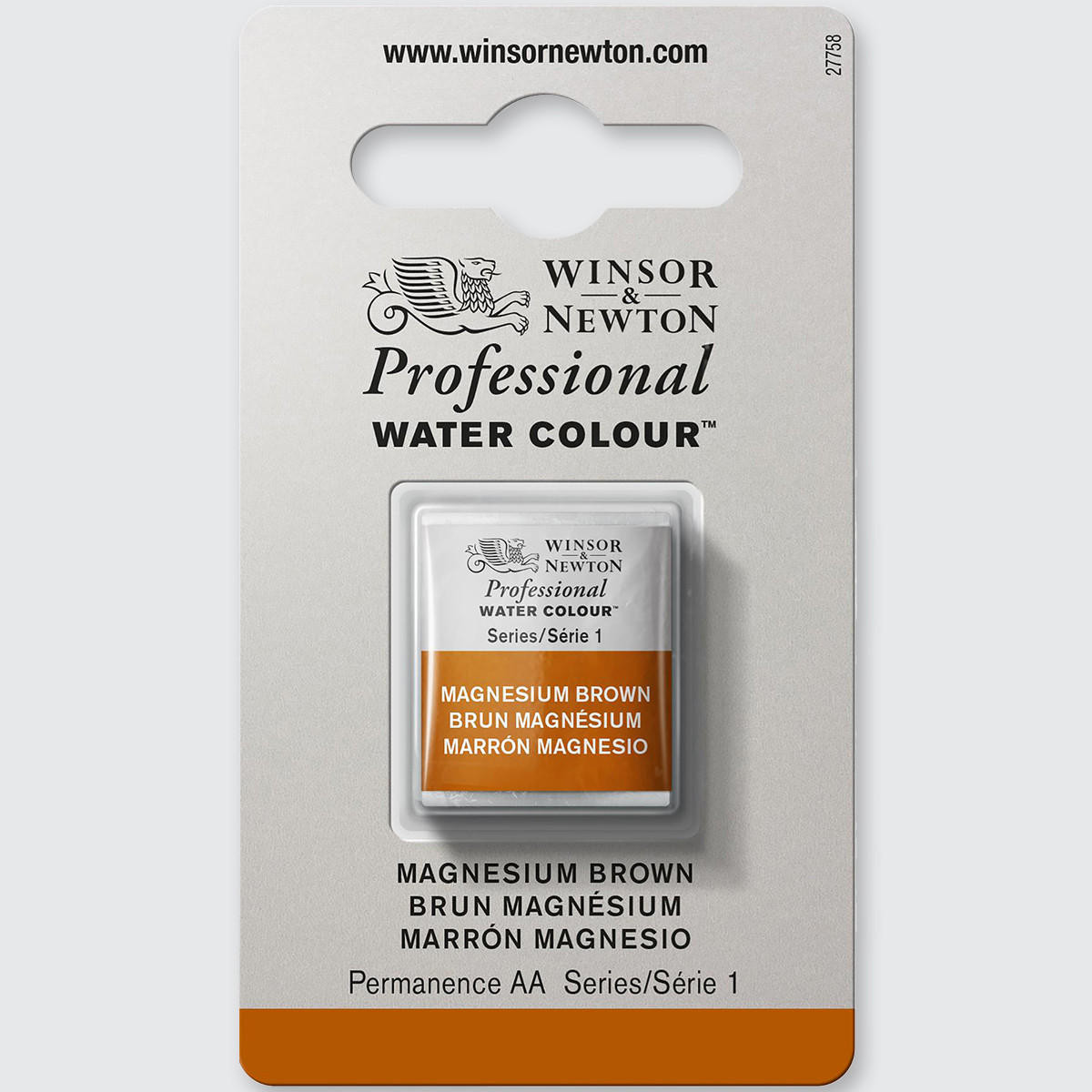 Winsor & Newton Professional Water Colour Half Pan Magnesium Brown