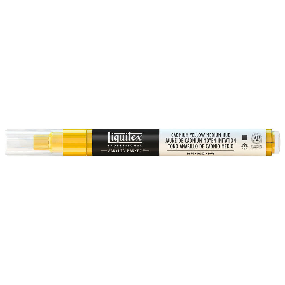 Liquitex Professional Paint Marker 2-4mm Cadmium Yellow Medium Hue