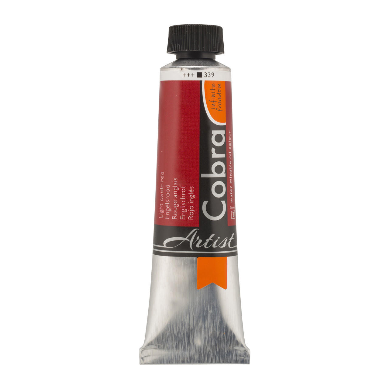 Cobra Artist Watermixable Oil Colour 40ml Light Oxide Red 339