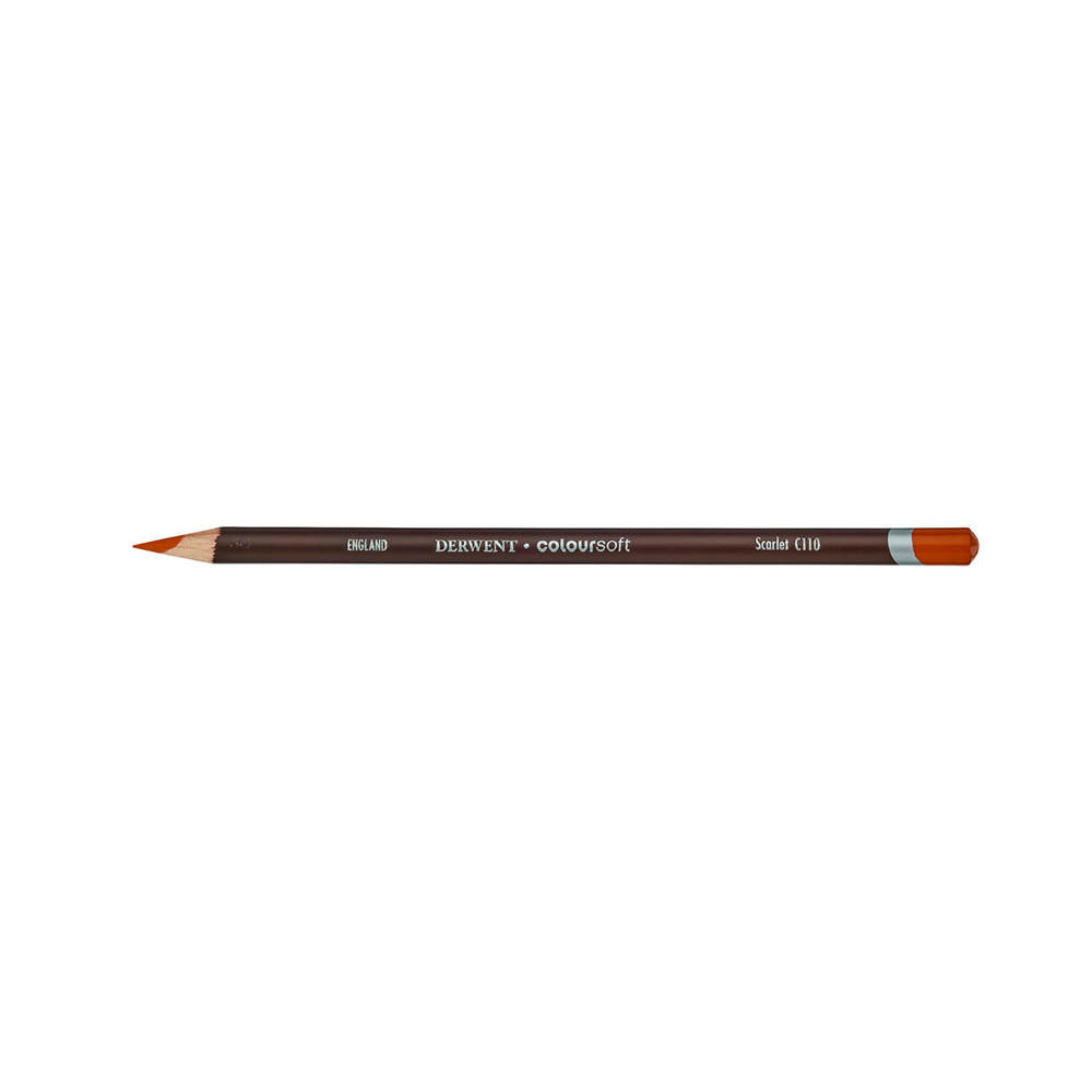 Derwent Coloursoft Pencil One Size Scarlet