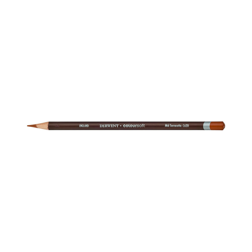Derwent Coloursoft Pencil One Size Mid Terracotta