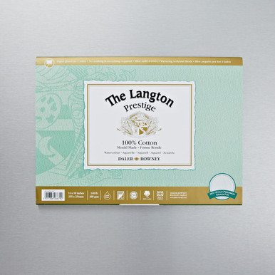 Daler-Rowney Langton Carnet Aquarelle 300g/m² 30.5x22.9cm Pressé à Chaud